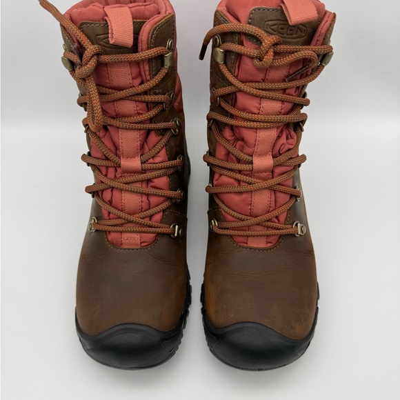 Keen Greta Waterproof Women's Size 8 M Brown Leather Lace-Up Hiking Boots - Picture 5 of 11
